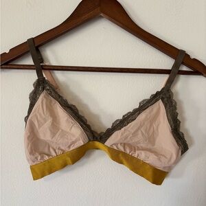 Chic Lace Bralette - Blush and Gold